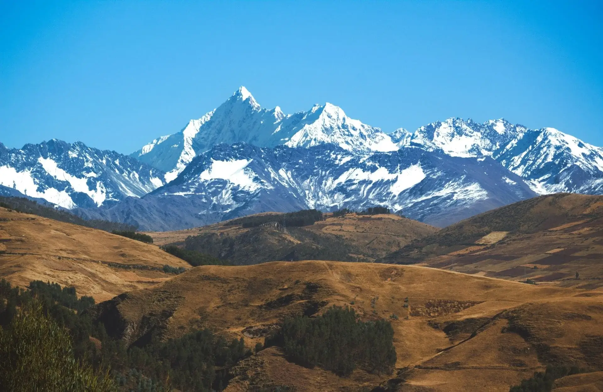 Landscape of Andes Mountains in Peru snow cape peaks and more | Andean Travel Experience