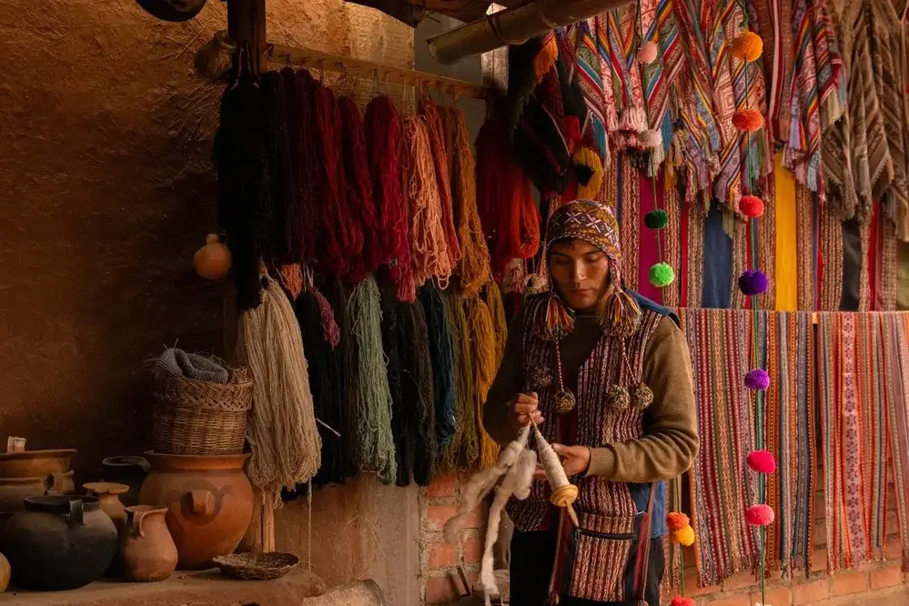 San Pedro Market in Cusco with vibrant stalls of fruits and local products | Andean Travel Experience