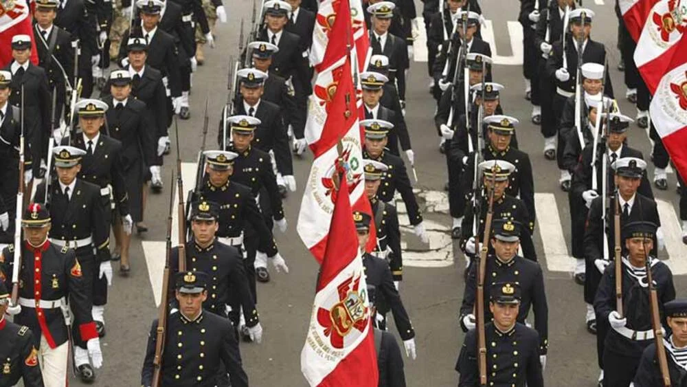 Military parade during Independence Day in Peru | Andean Travel Experience
