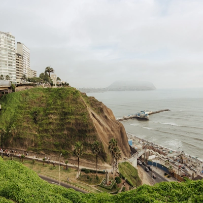 Sea view from Miraflores, Lima: Panoramic vista of the Pacific Ocean from the coastal district | Andean Travel Experience