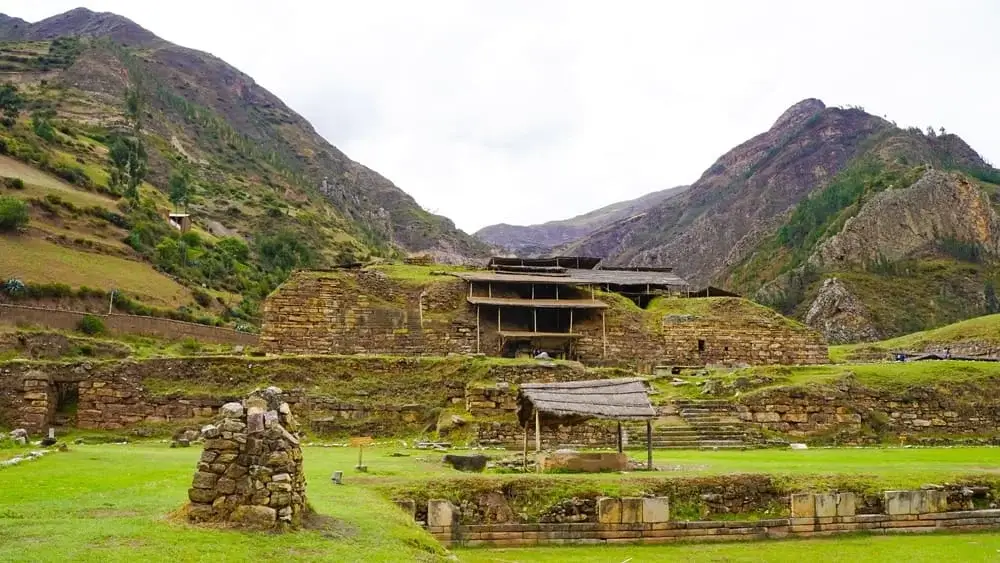 Panoramic view of Chavín de Huántar archaeological complex in the Andes of Peru | Andean Travel Experience