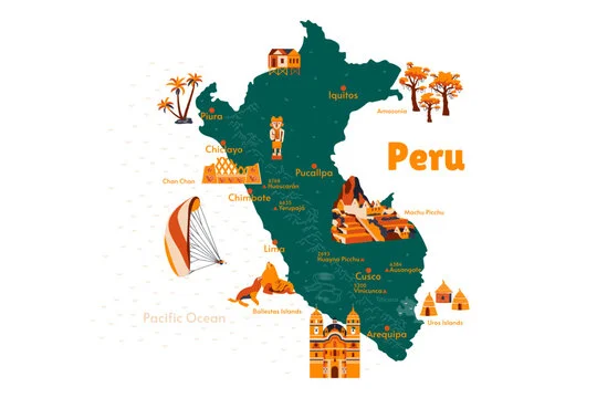 Peru travel Map | Andean Travel Experience