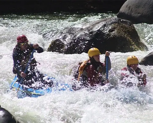 Tourists rafting on the Chili River in Arequipa, Peru | Andean Travel Experience