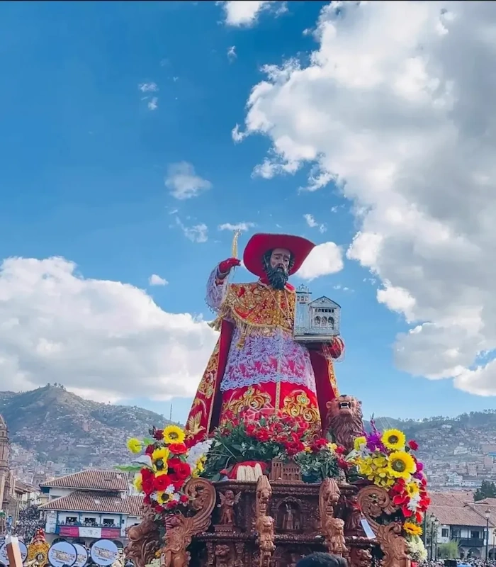 Saint Jerome during the Corpus Christi procession in Cusco, Peru | Andean Travel Experience