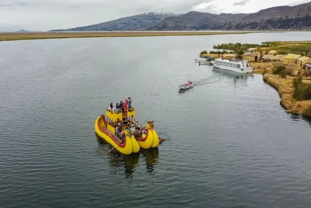 Speedboat To Uros Islands in Lake Titicaca Puno Peru | Andean Travel Experience