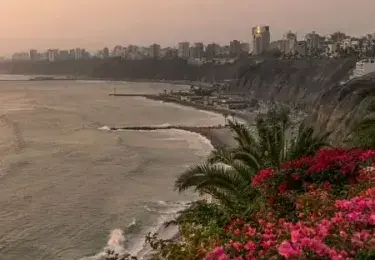 Scenic ocean view from Barranco, Lima’s coastal and bohemian district | Andean Tavel Experience