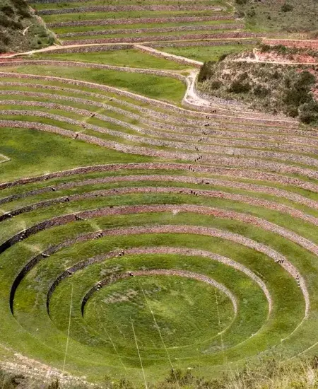 Circular Inca agricultural terraces of Moray in Cusco | Andean Travel Experience
