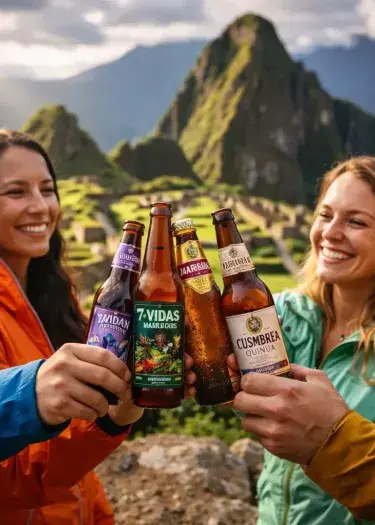 Craft beer in Peru enjoyed with breathtaking Andean scenery, blending local flavors with iconic landscapes | Andean Travel Experience Craft beer in Peru enjoyed with breathtaking Andean scenery, blending local flavors with iconic landscapes | Andean Travel Experience