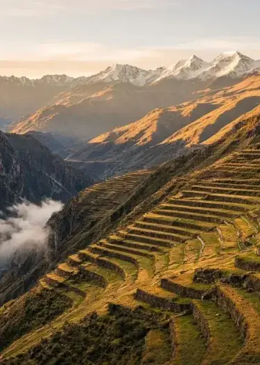 Inca Civilization Terraces and Rocks in Cusco Peru Mountain Landscape | Andean Travel Experience