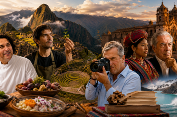 Collage of famous Peruvian figures including internationally recognized artists, athletes, and cultural icons representing Peru’s entertainment, sports, and heritage industries.s | Andean Travel Experience