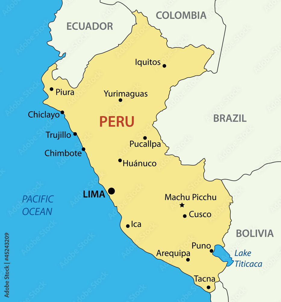 Peru map Travel